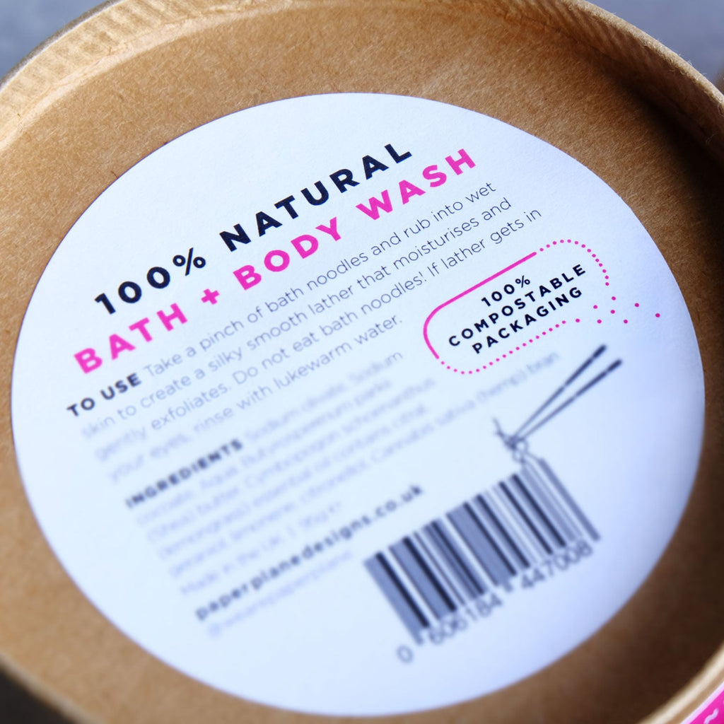 Singapore Spice Bath Noodles - Tea Tree natural and vegan body wash